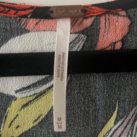 Free People Bella Print Floral Top - Picture 4 of 5